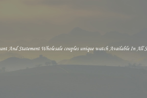 Elegant And Statement Wholesale couples unique watch Available In All Styles