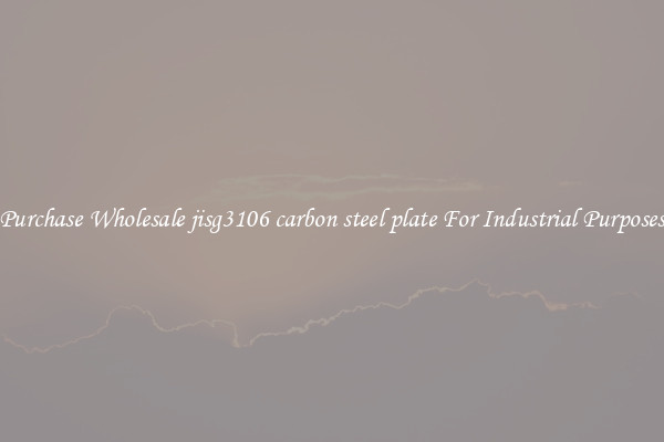 Purchase Wholesale jisg3106 carbon steel plate For Industrial Purposes