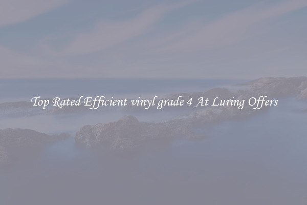 Top Rated Efficient vinyl grade 4 At Luring Offers