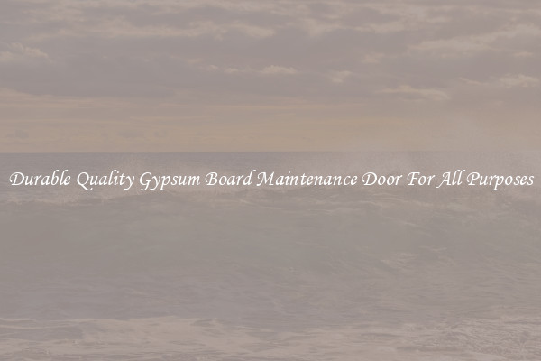 Durable Quality Gypsum Board Maintenance Door For All Purposes