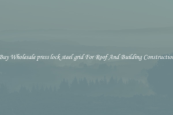 Buy Wholesale press lock steel grid For Roof And Building Construction