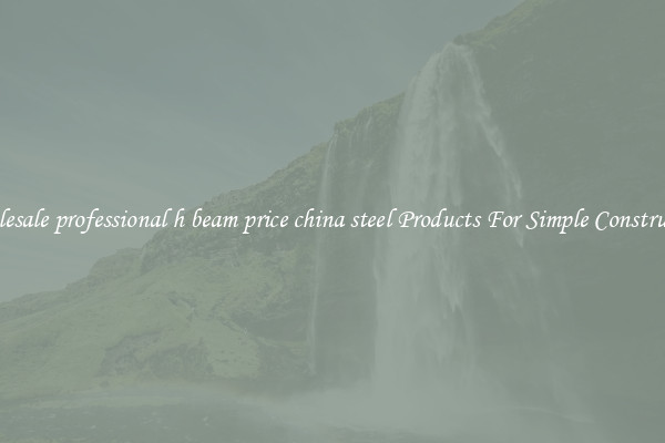 Wholesale professional h beam price china steel Products For Simple Construction