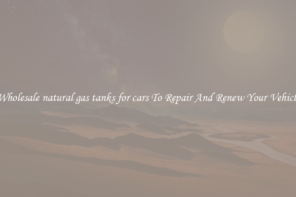 Wholesale natural gas tanks for cars To Repair And Renew Your Vehicle