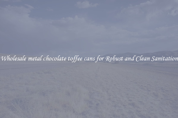 Wholesale metal chocolate toffee cans for Robust and Clean Sanitation