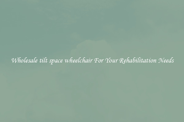 Wholesale tilt space wheelchair For Your Rehabilitation Needs
