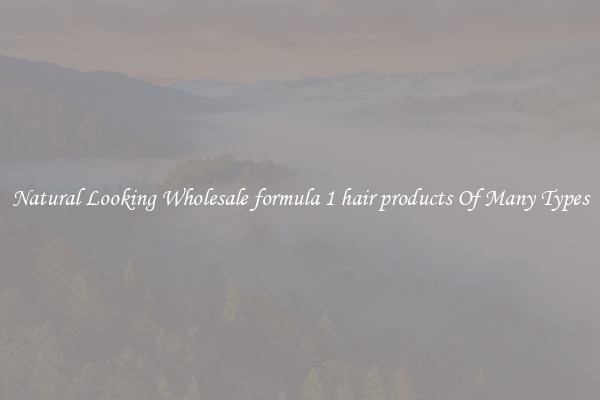 Natural Looking Wholesale formula 1 hair products Of Many Types
