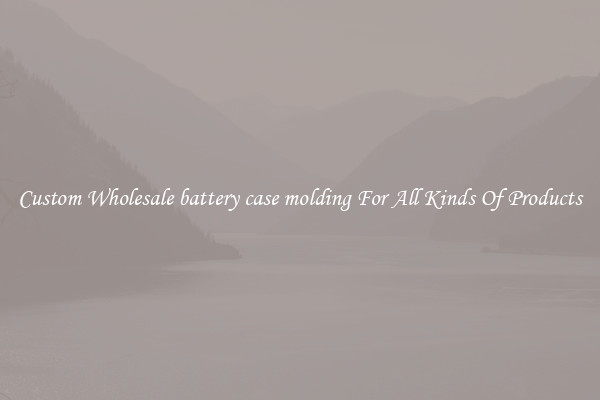 Custom Wholesale battery case molding For All Kinds Of Products