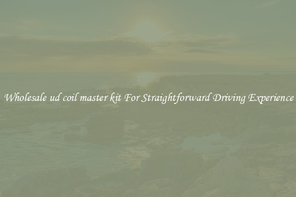 Wholesale ud coil master kit For Straightforward Driving Experience